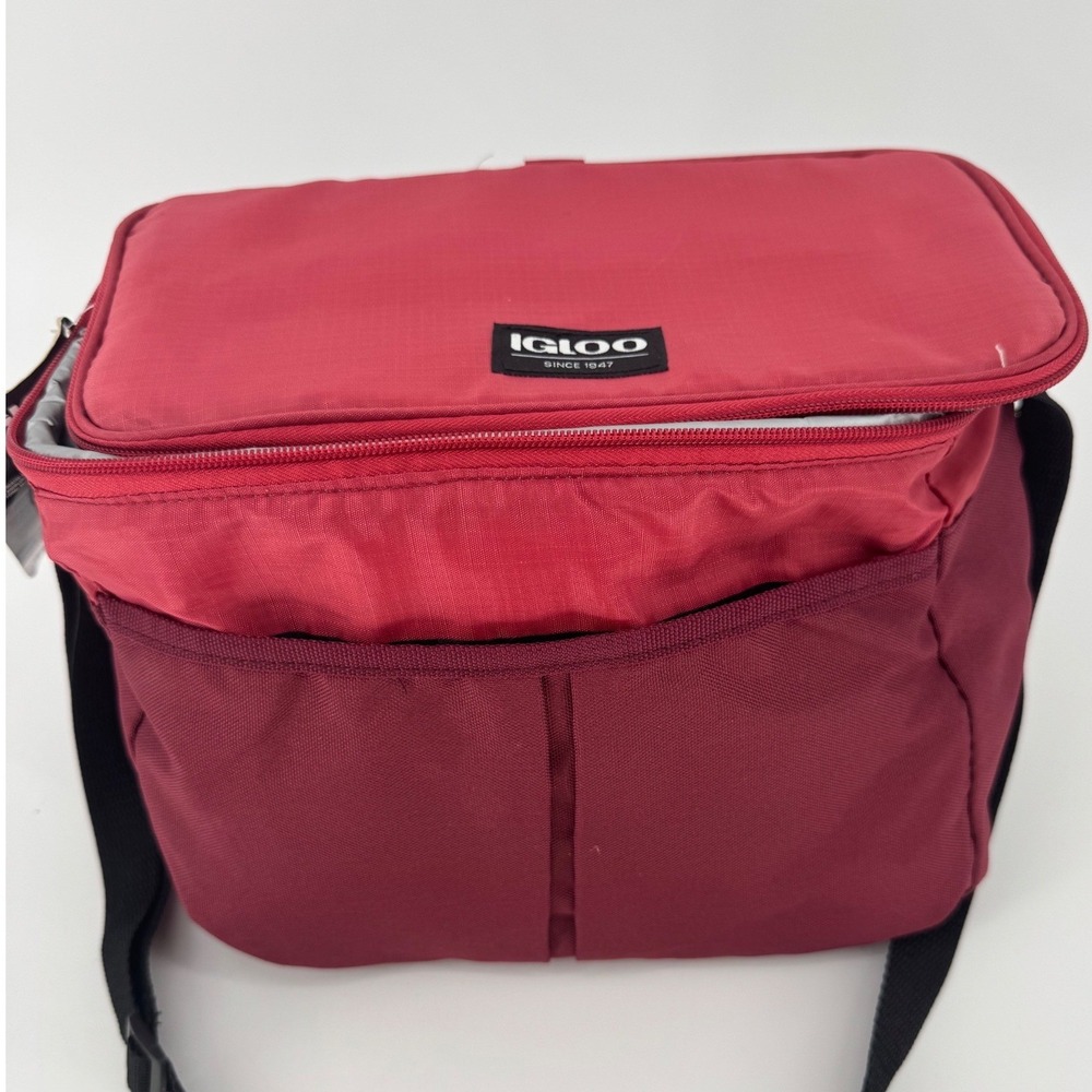 Igloo Collapse & Cool Unisex Cooler Bag 12 Can Red Insulated Shoulder Strap